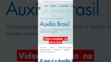 O que é o Auxílio Brasil