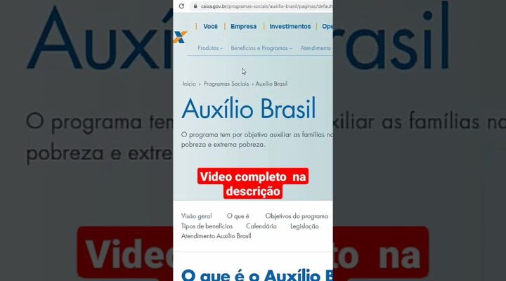 O que é o Auxílio Brasil