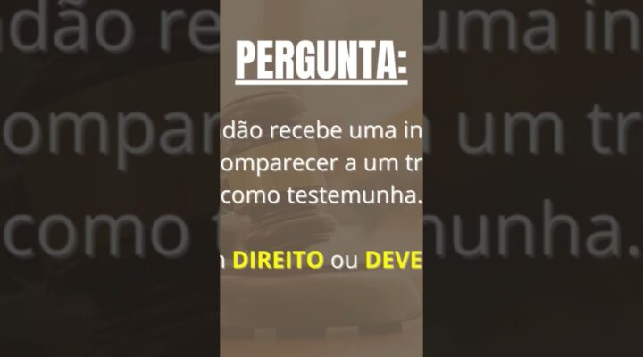 É Dever ou Direito?