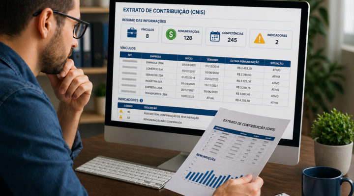 Como entender o extrato CNIS (guia simples para não cometer erros)