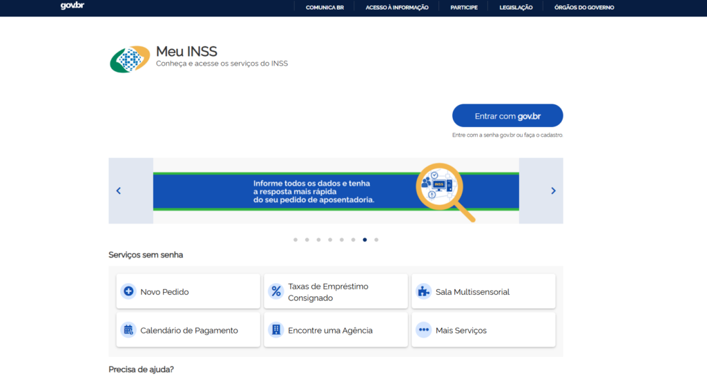 Passo a passo de como acessar o portal Meu INSS.